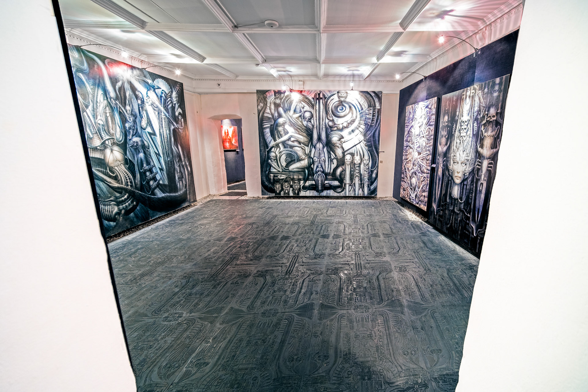 Li II by H.R. Giger on the right