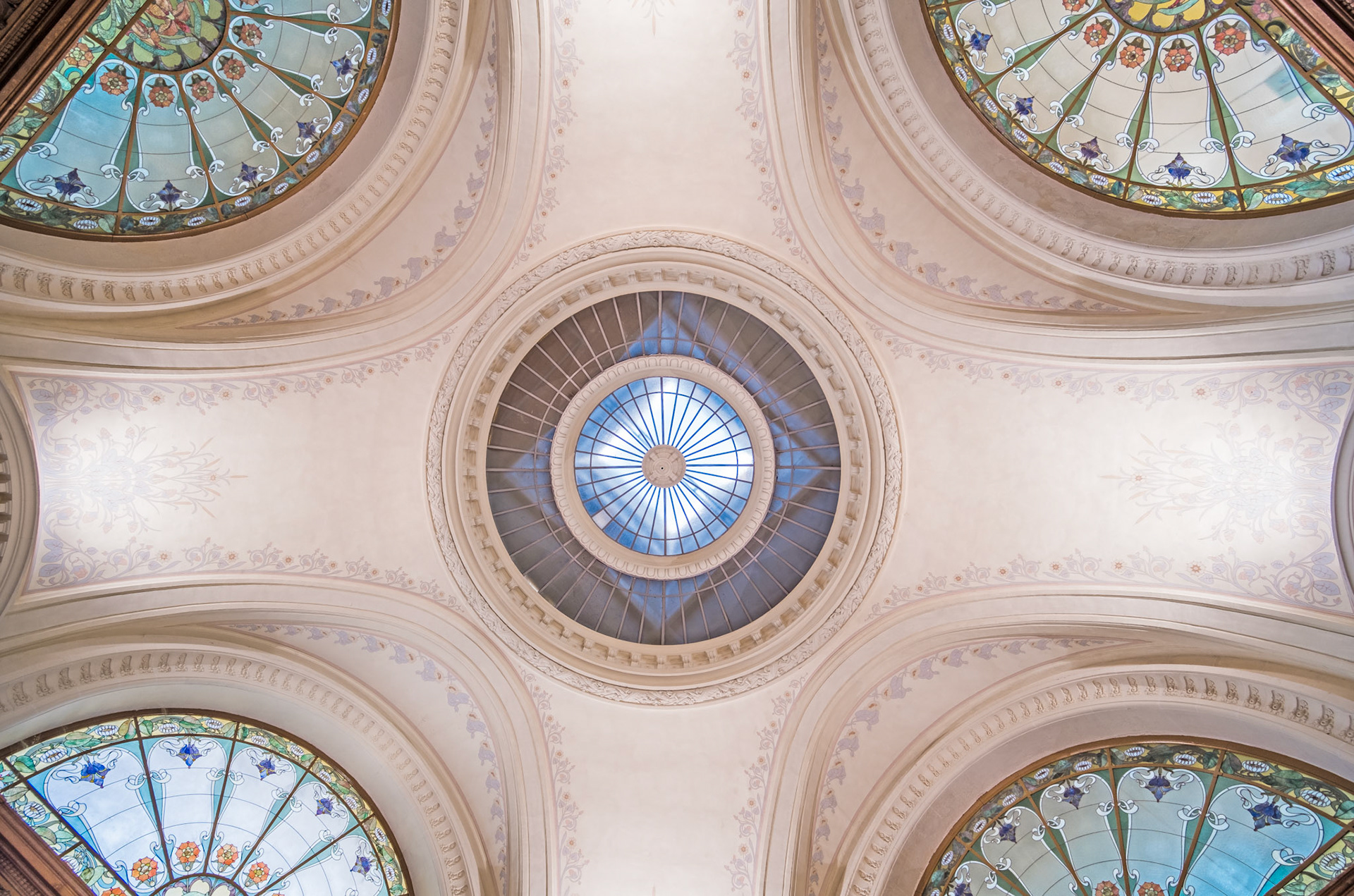 Palais Lumière - stained glass windows