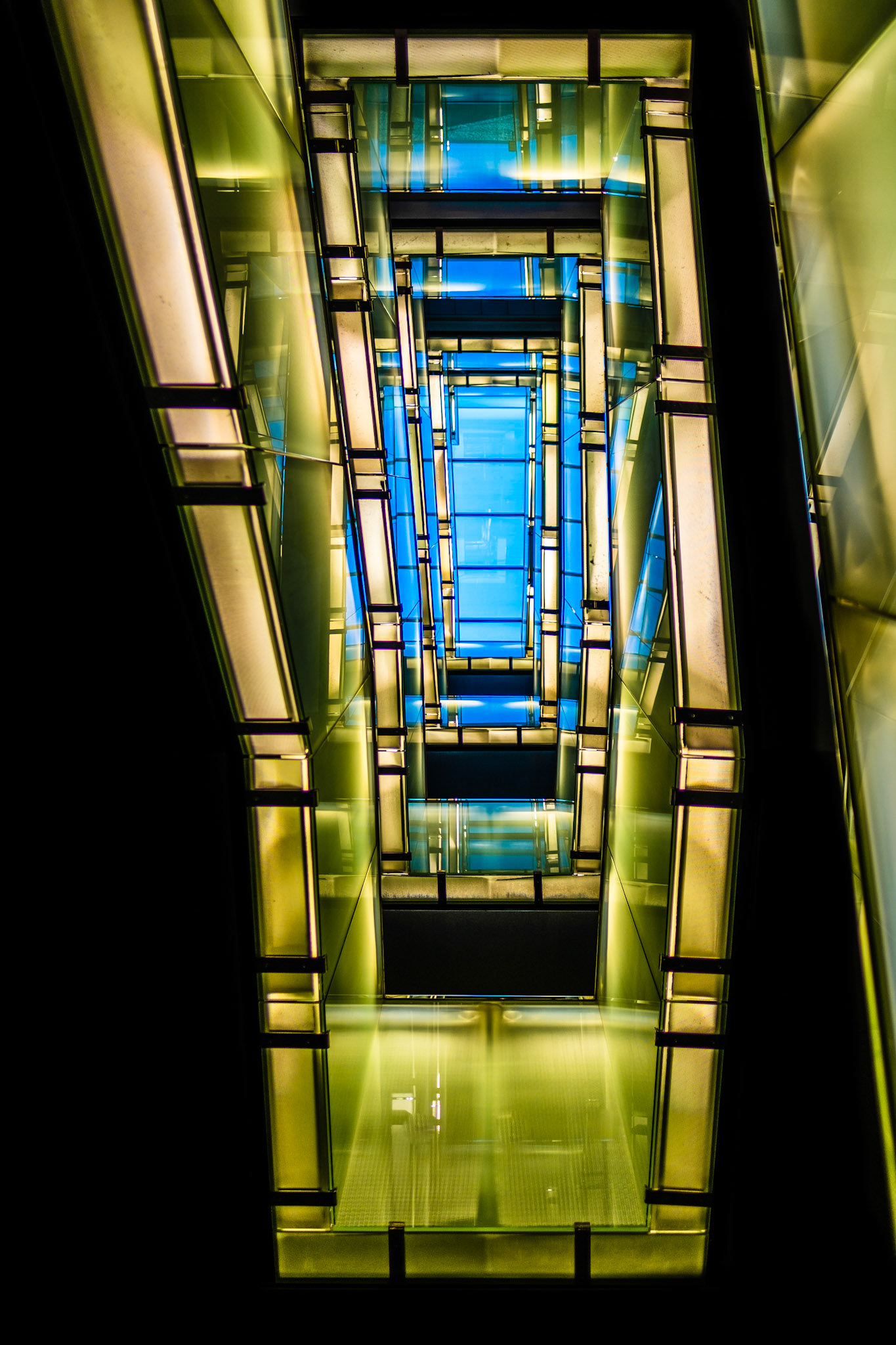 FIFA headquarters illuminated staircase
