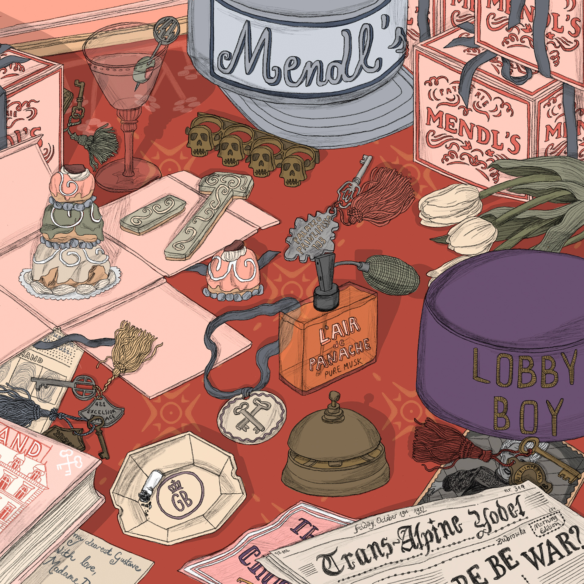 Filmstill: The Grand Budapest Hotel, Wes Anderson, 2023