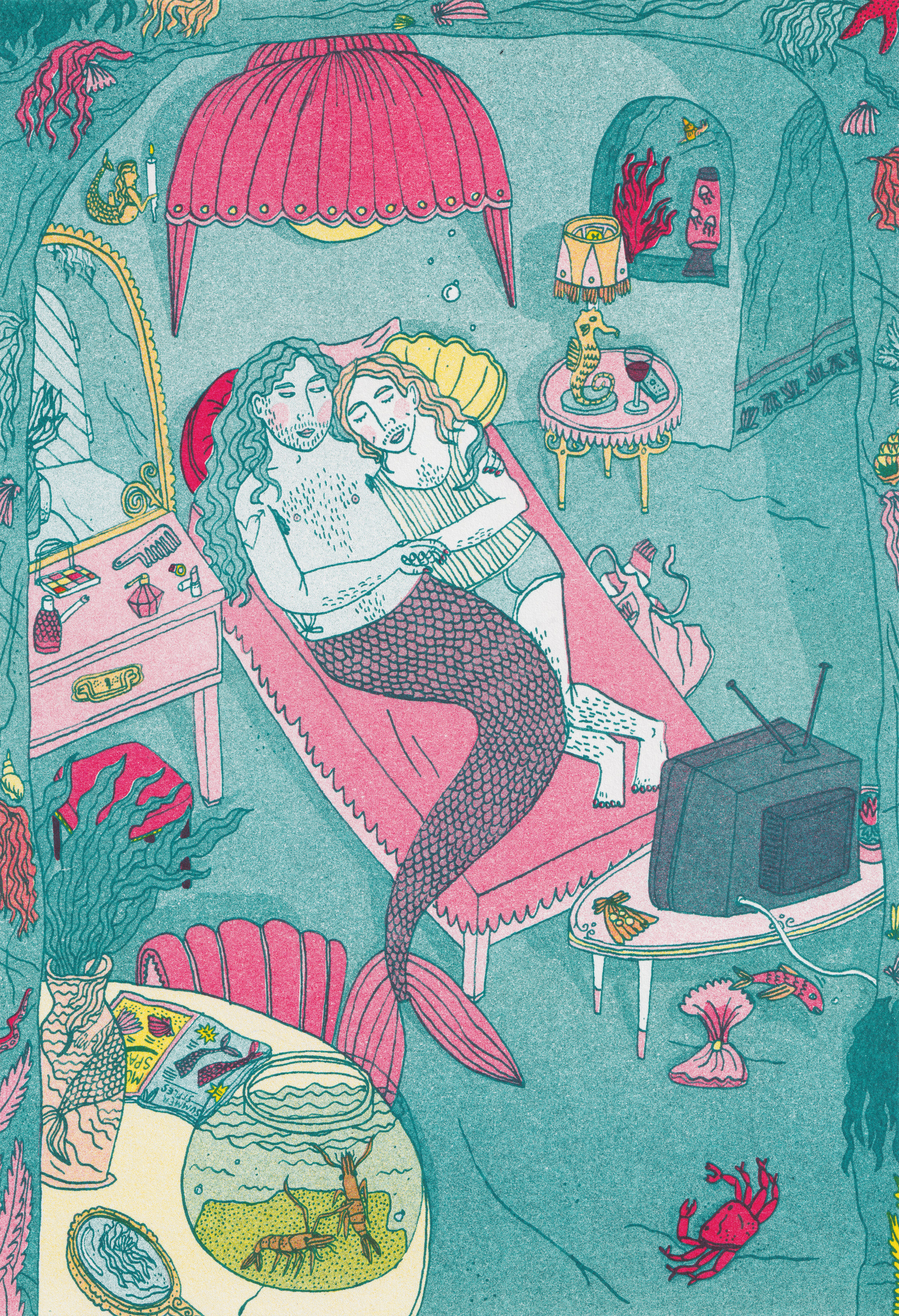 The Fisherman and his soul, Risoprint, 2022