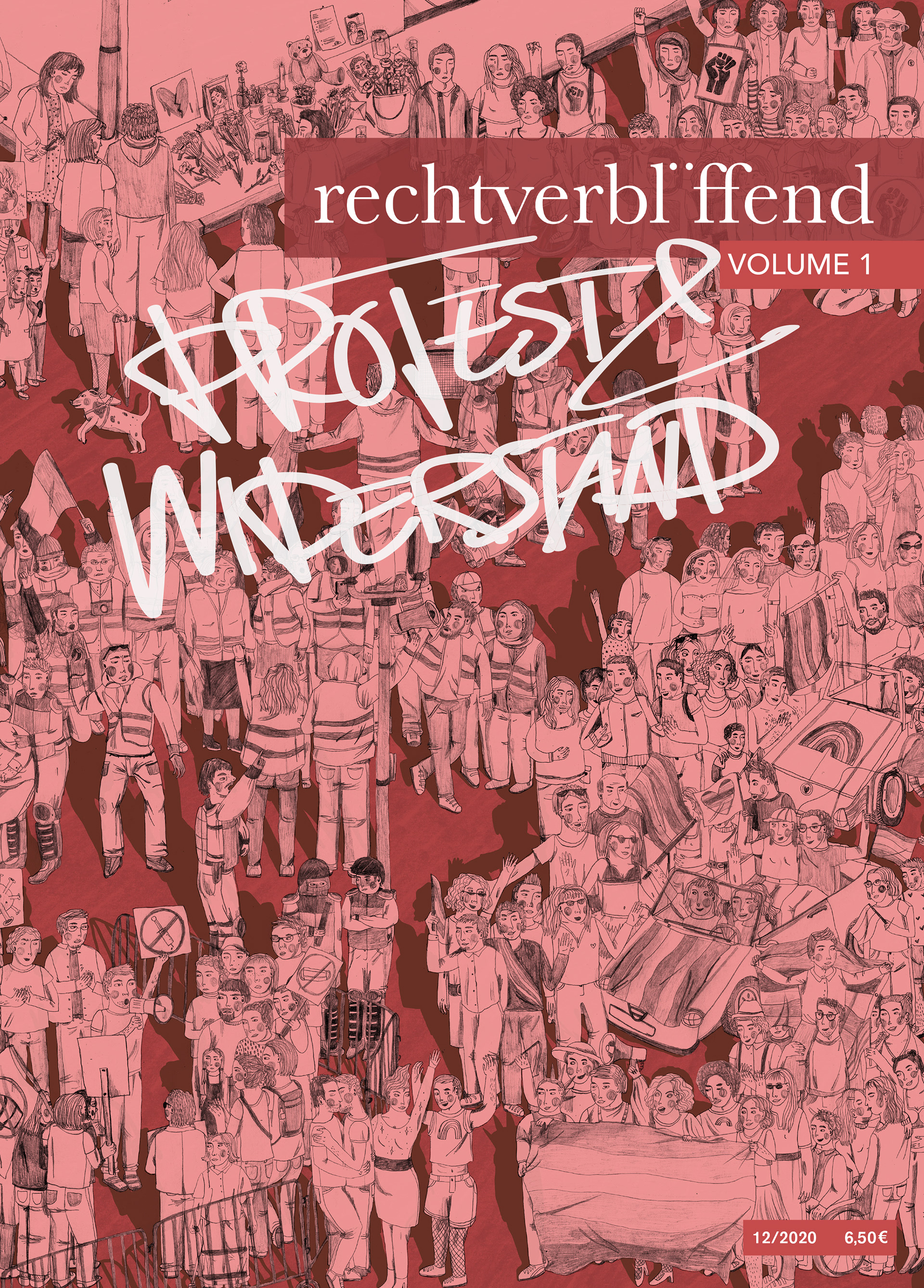 Rechtverblüffend, Issue 1, Coverillustration, 2020