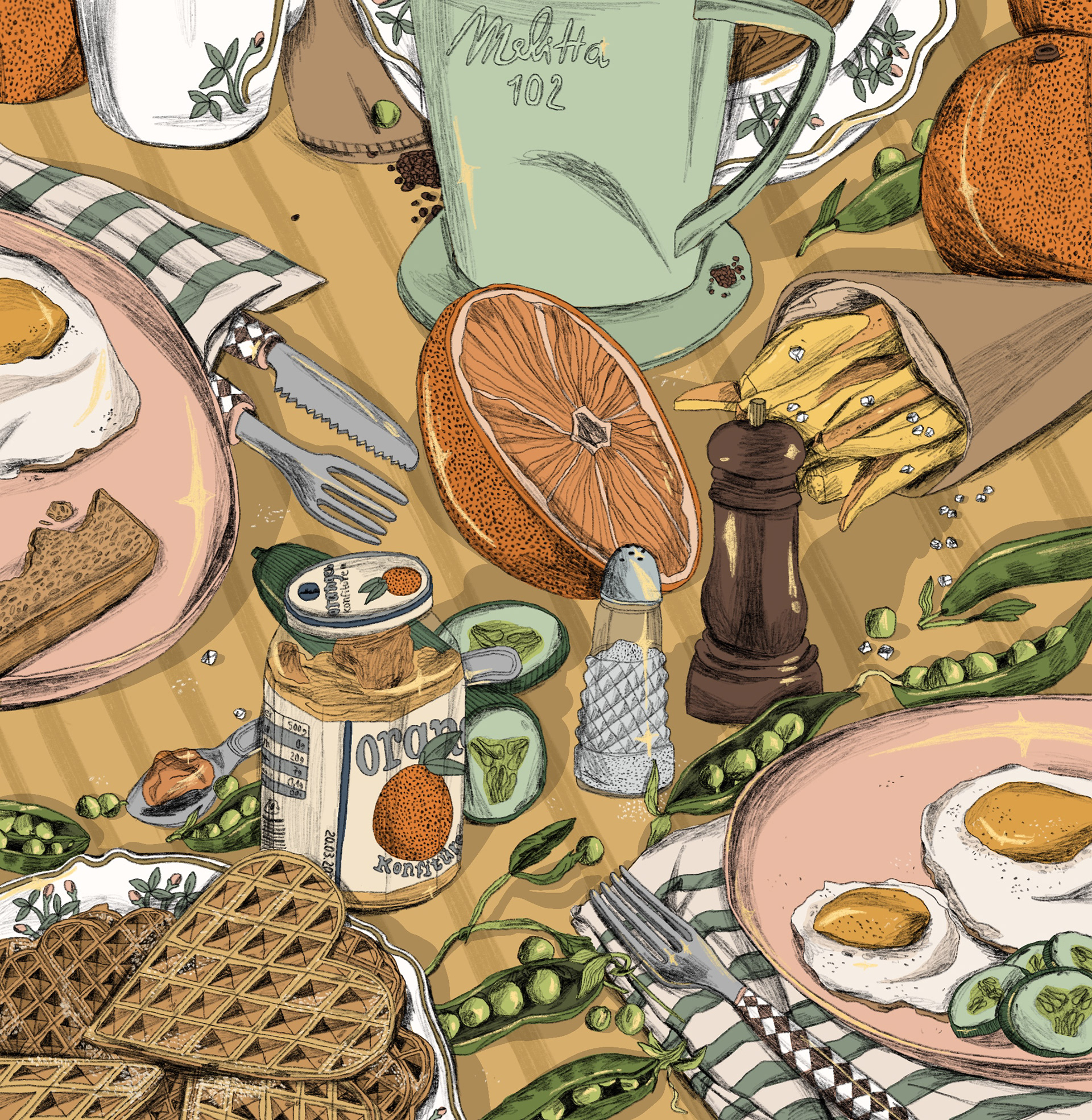 Breakfast still life, 2021