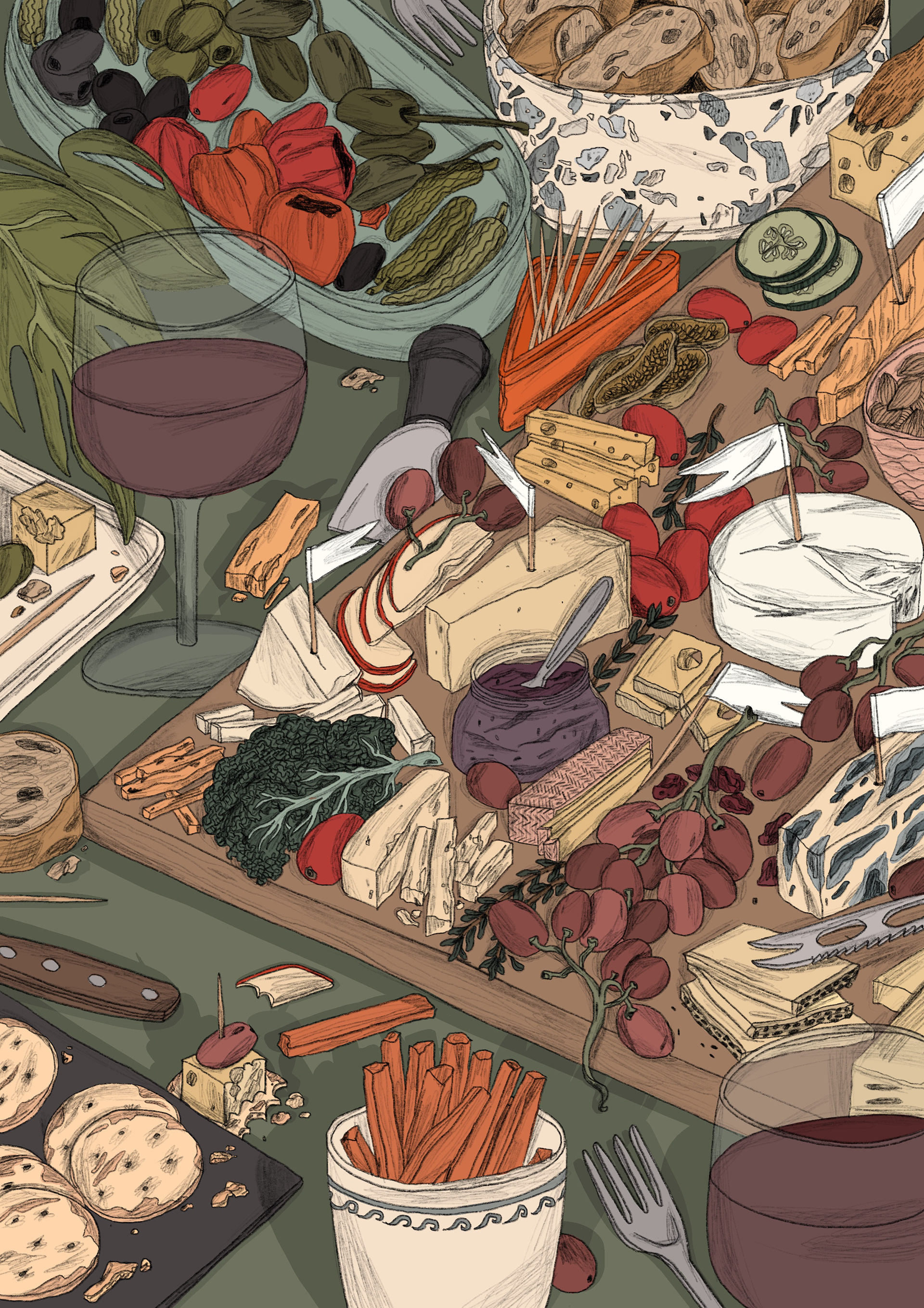 Cheese Board Still life, 2023