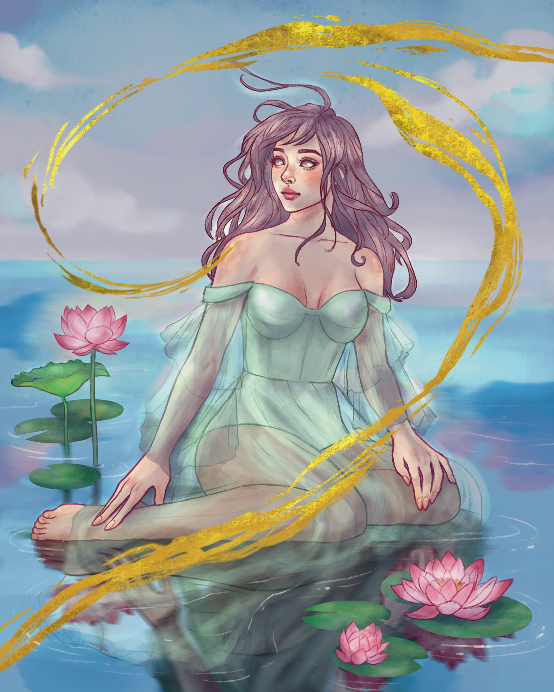 2023 Lotus Garden | Procreate