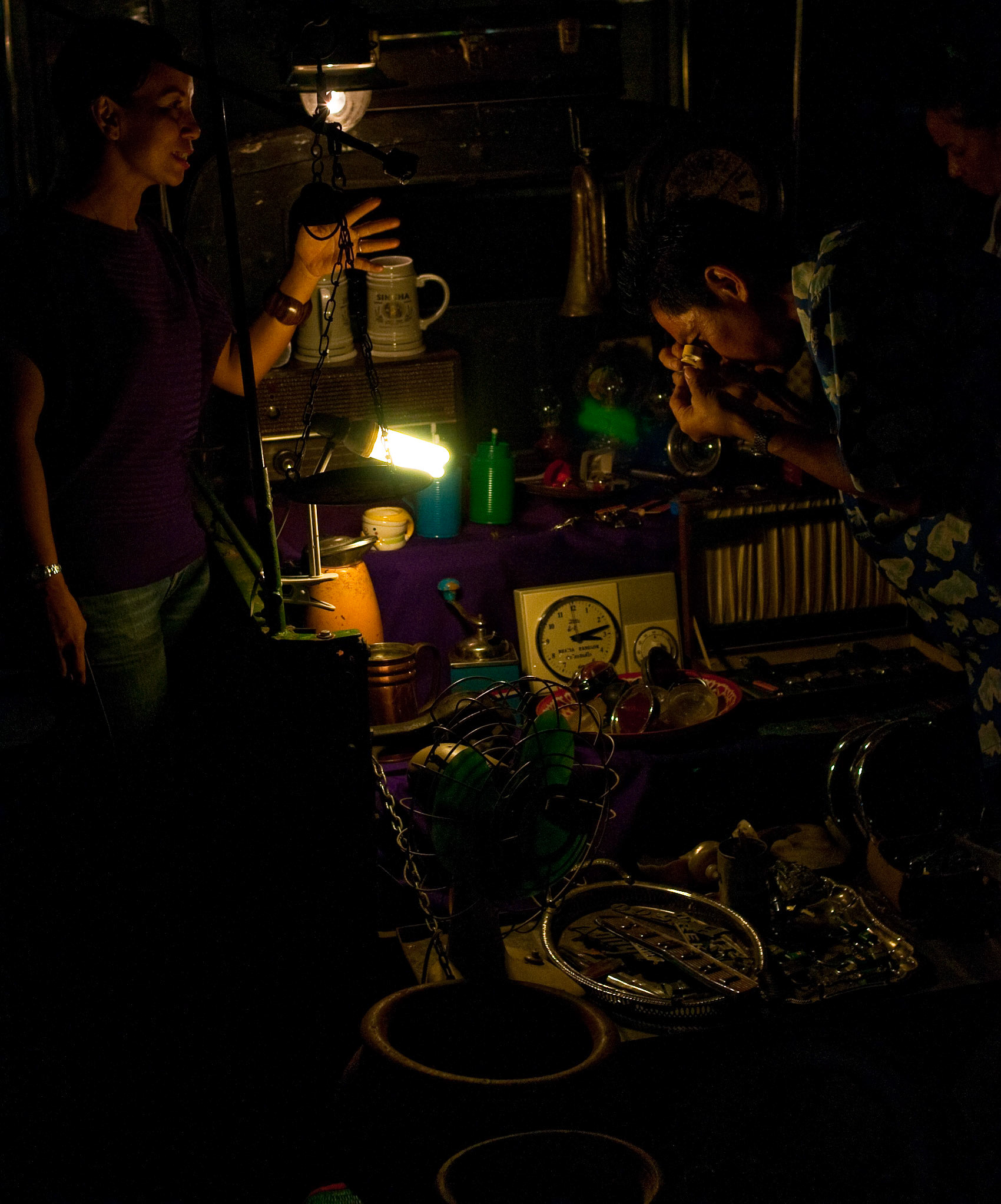 Antique collector - Trang night market - Thailand