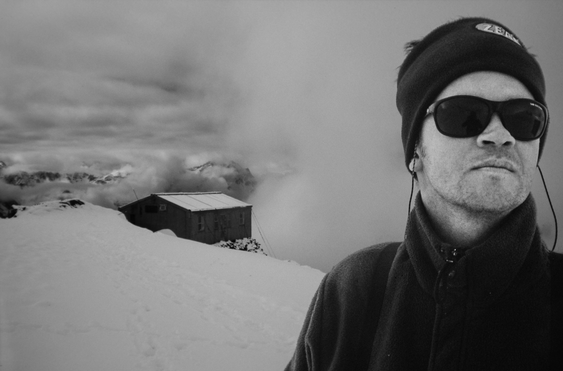 Al, Plateau hut, winter.