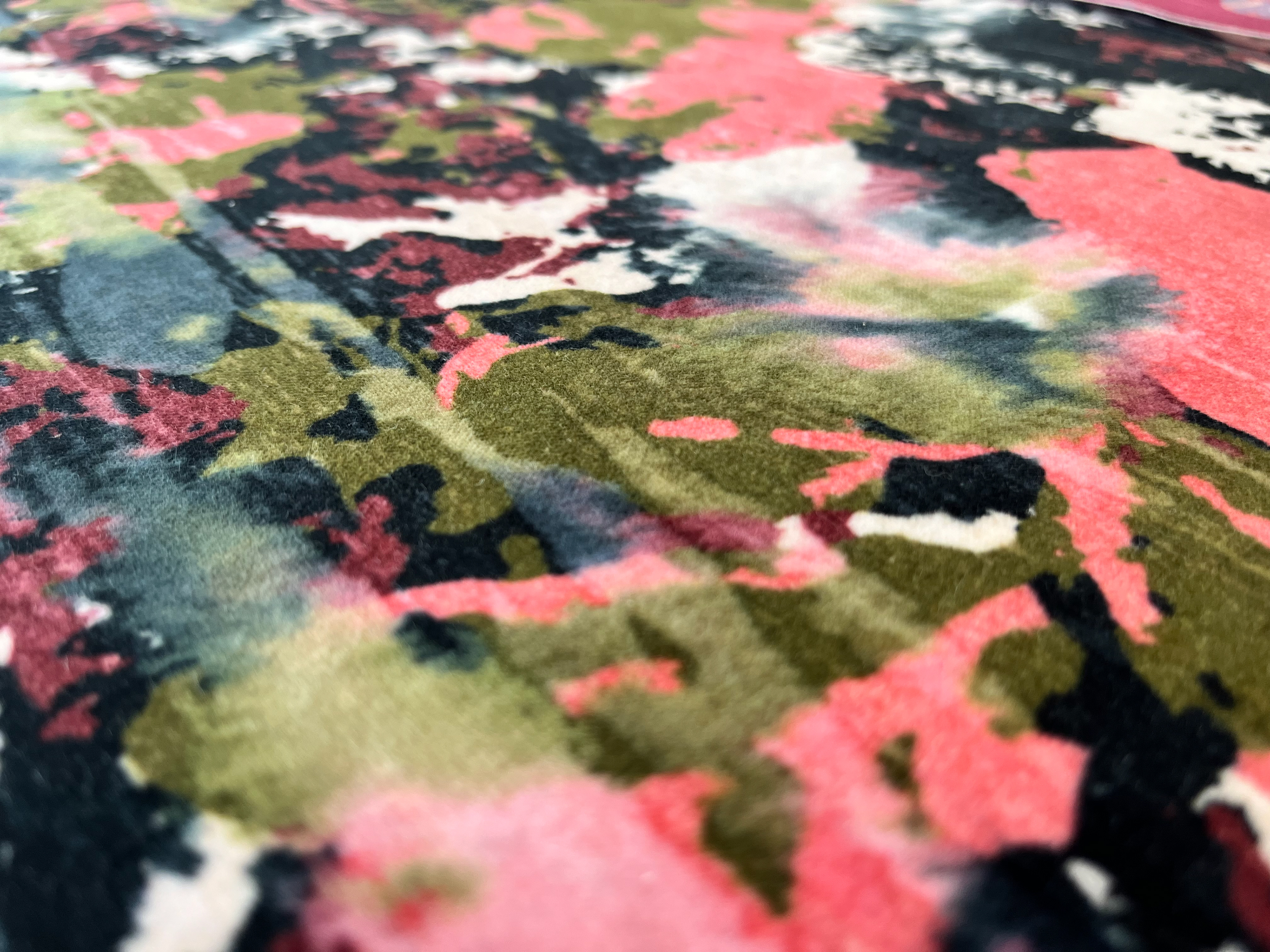 digital print on velvet
