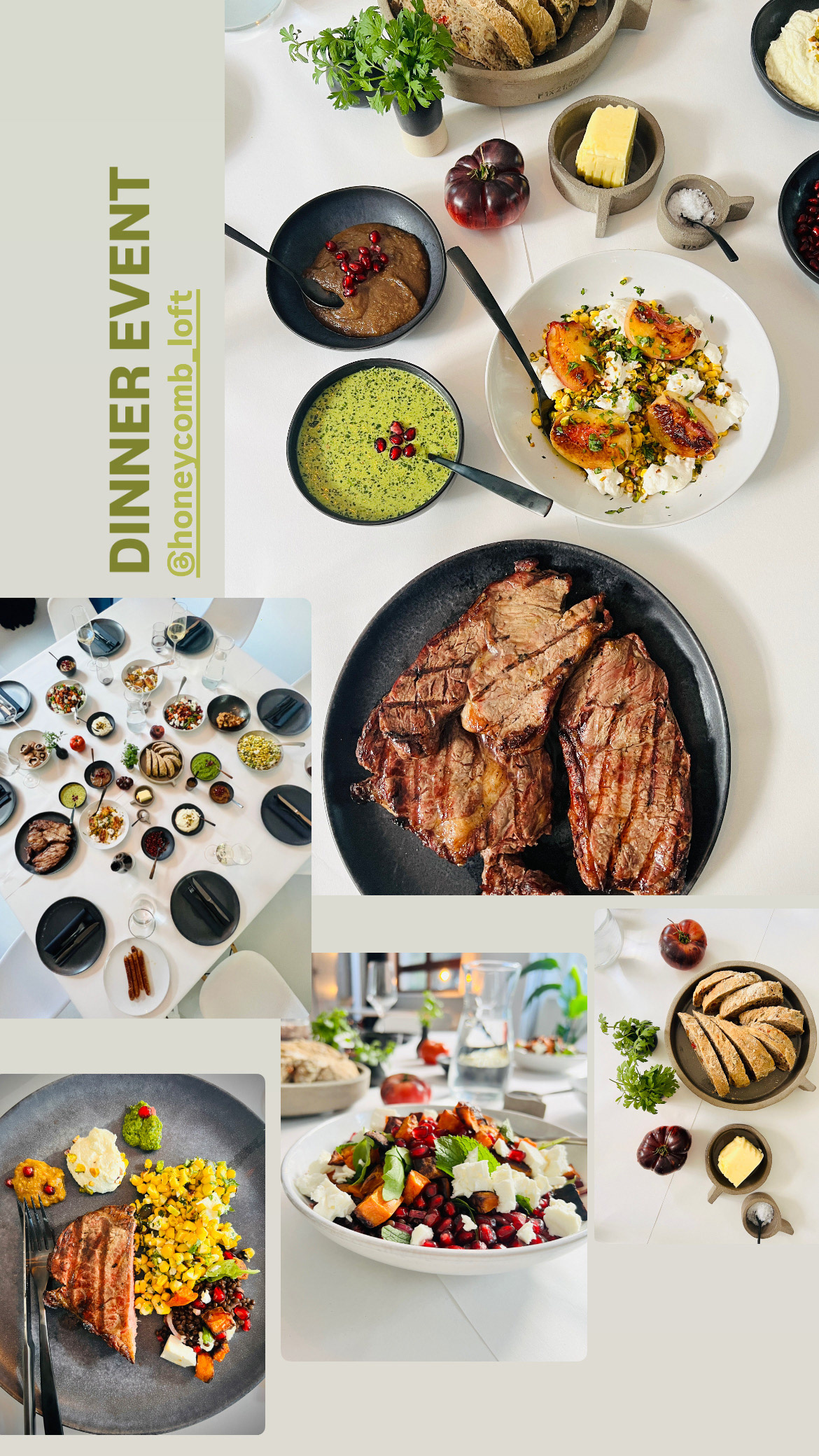 EXPATS DINNER AT THE HONEYCOMB LOFT STUDIO Hamburg