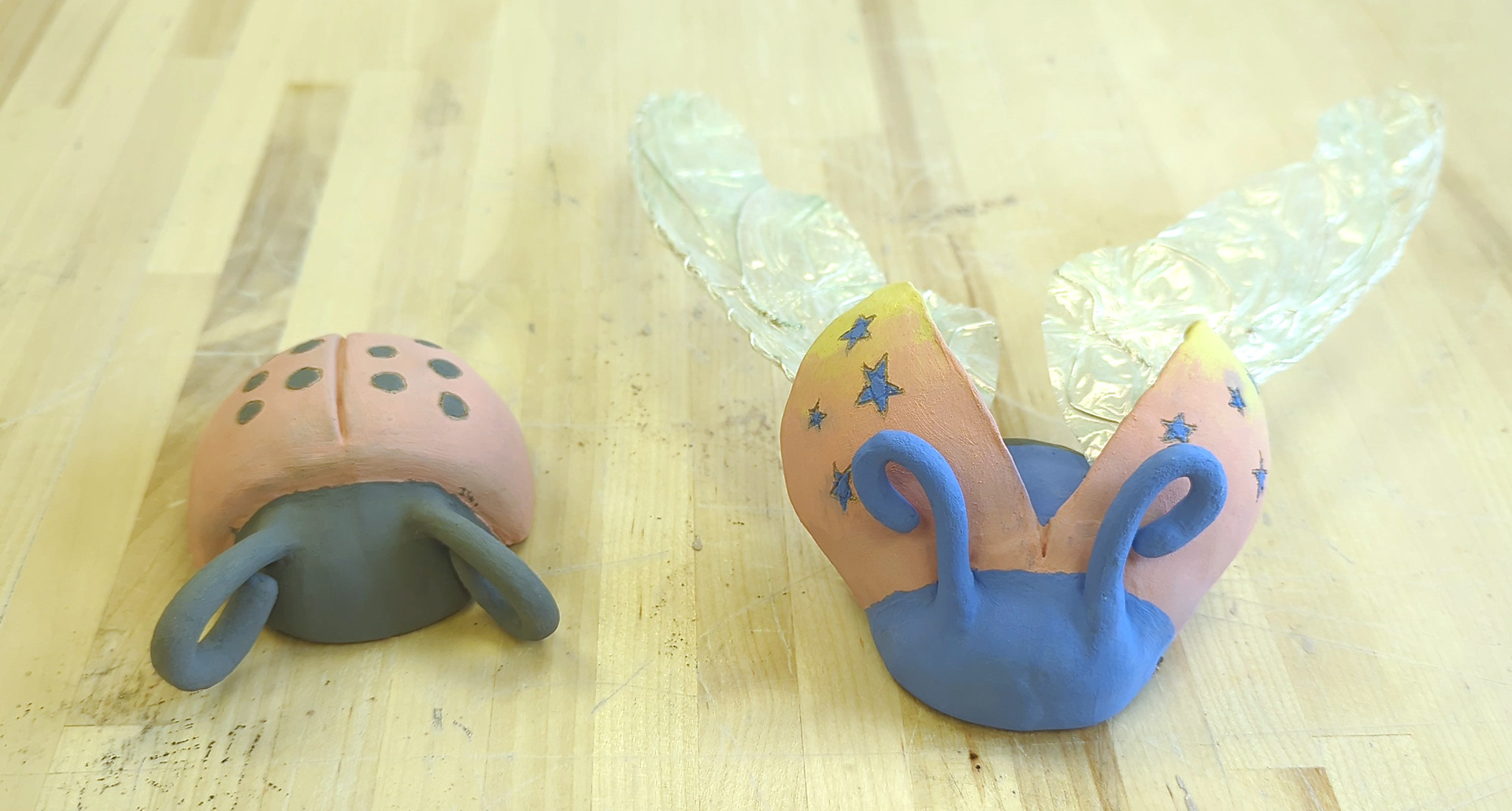 Opposite Ladybirds (Ceramic, Wire, Cellophane), February 2025