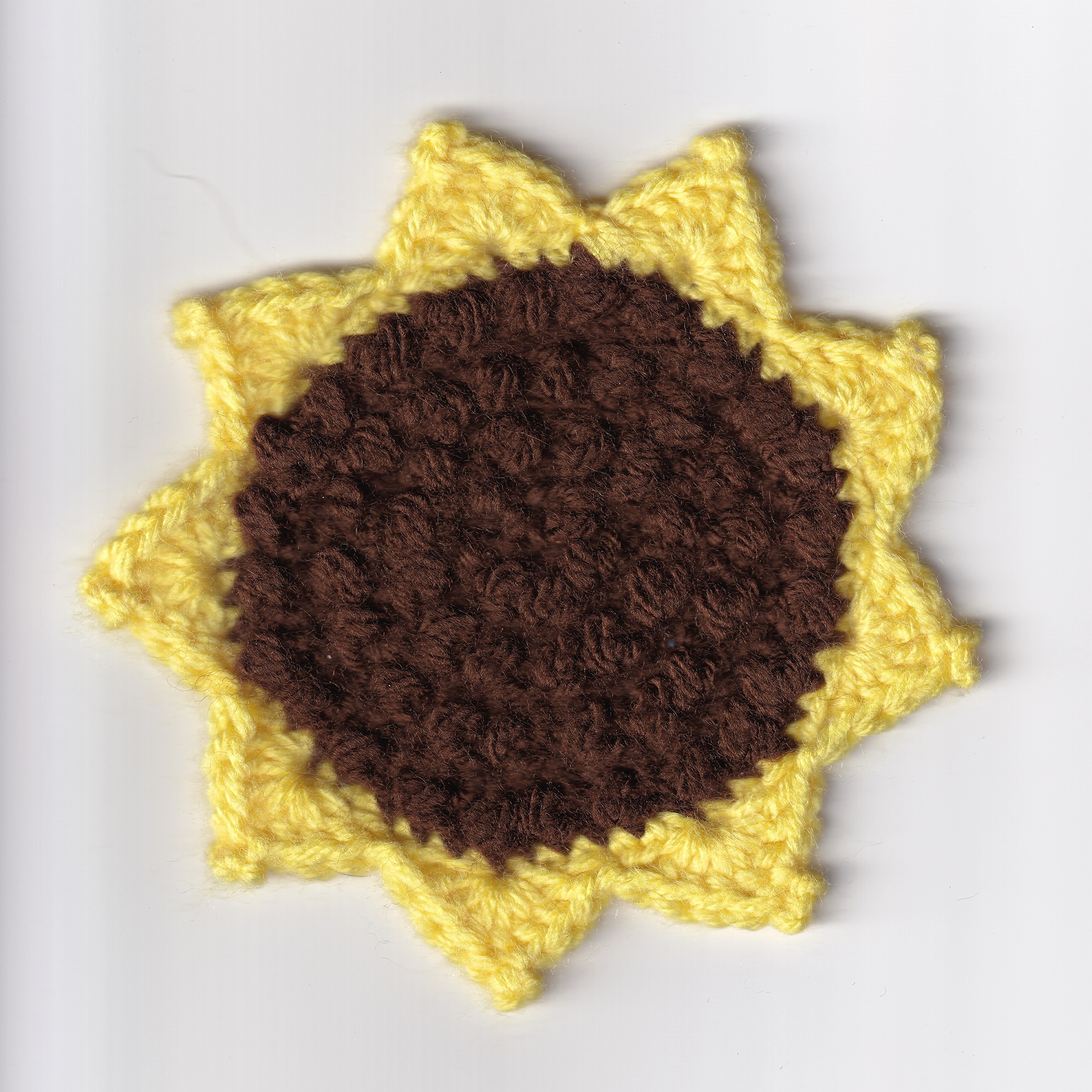 Sunflower Coaster (Crochet), 2023