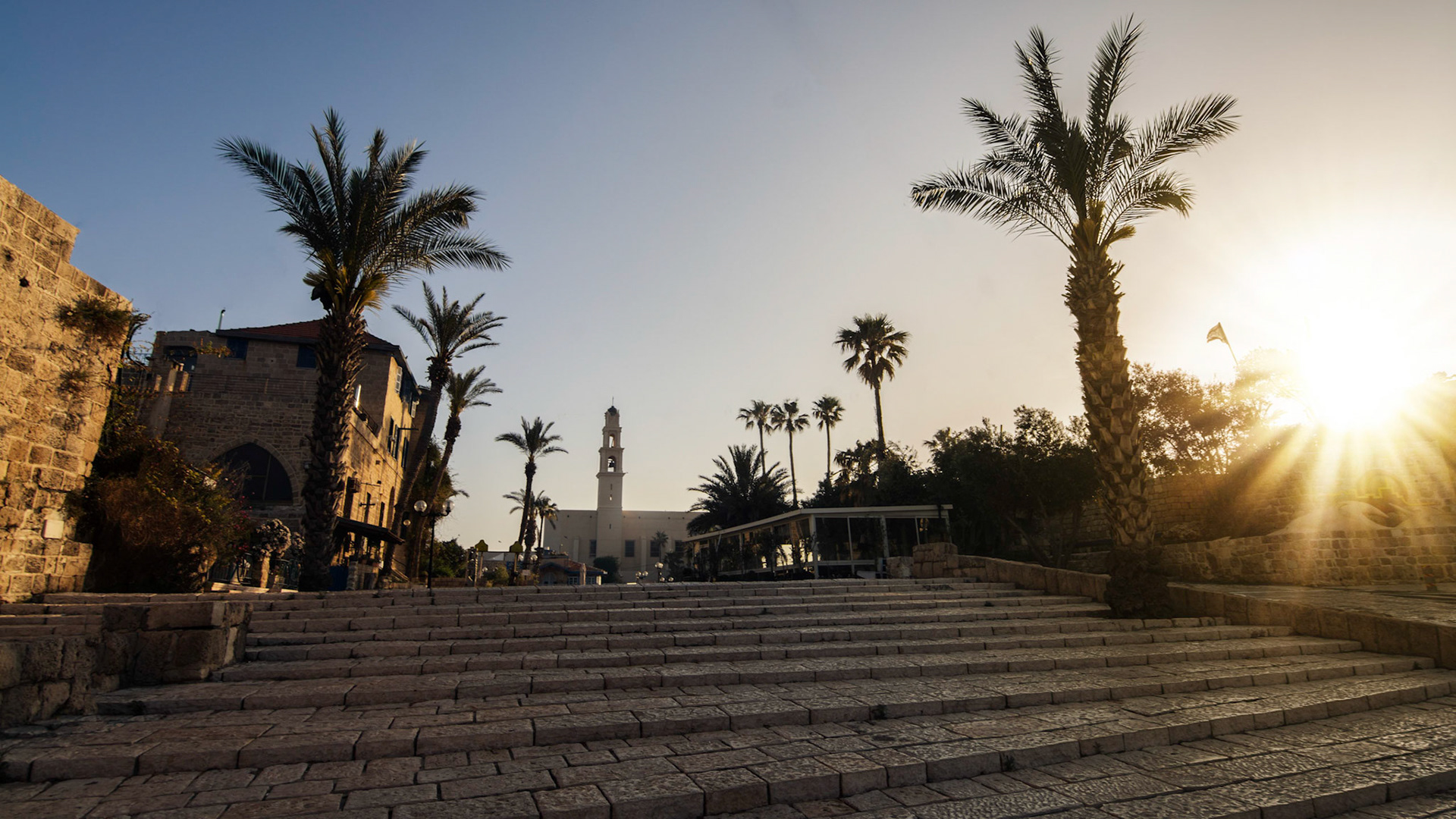 Using the early morning hours after the sunrise to photograph on the touristic places. #telaviv #tlvoftheday #tlv #israeligram #traveladdicted #vacation #palmtrees #sunrise #palmtrees #awesomeview #travelphotography #nikon_photography_ #nikond7100