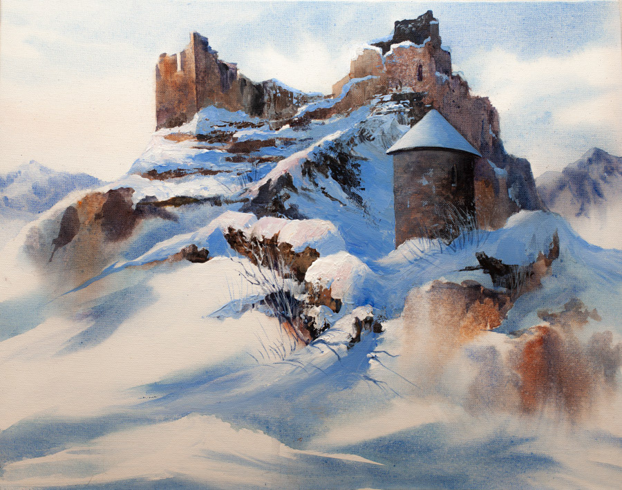 Ehrenberg, acrylic, 40 x 50 cm, 2025