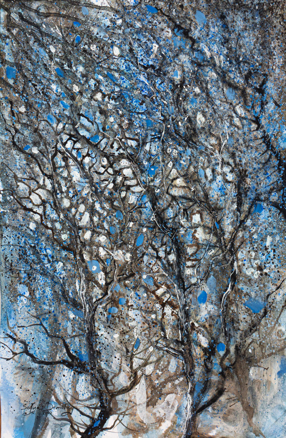 Flashes, acrylic, 50 x 35 cm,  2022