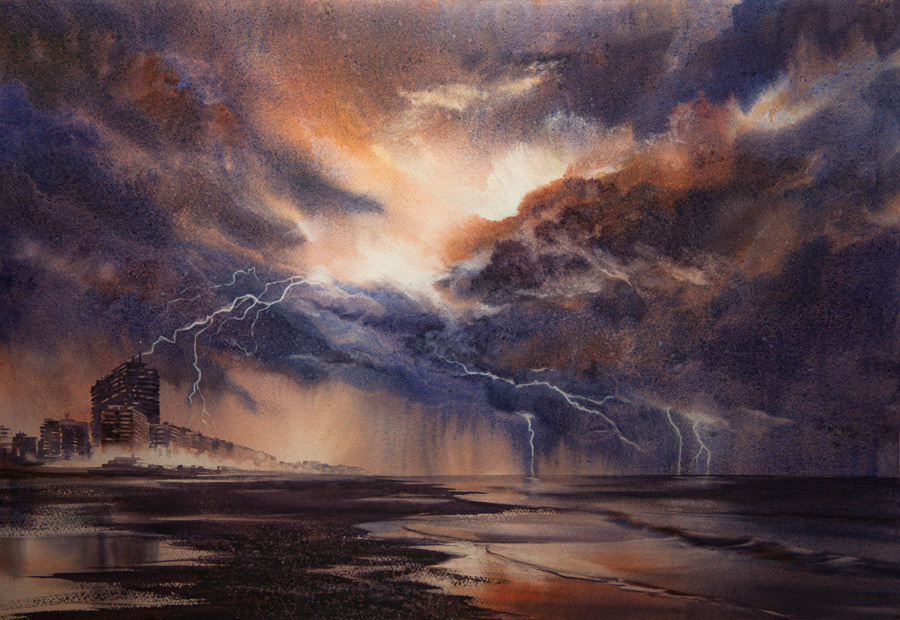 Thunderstorm in Ostend