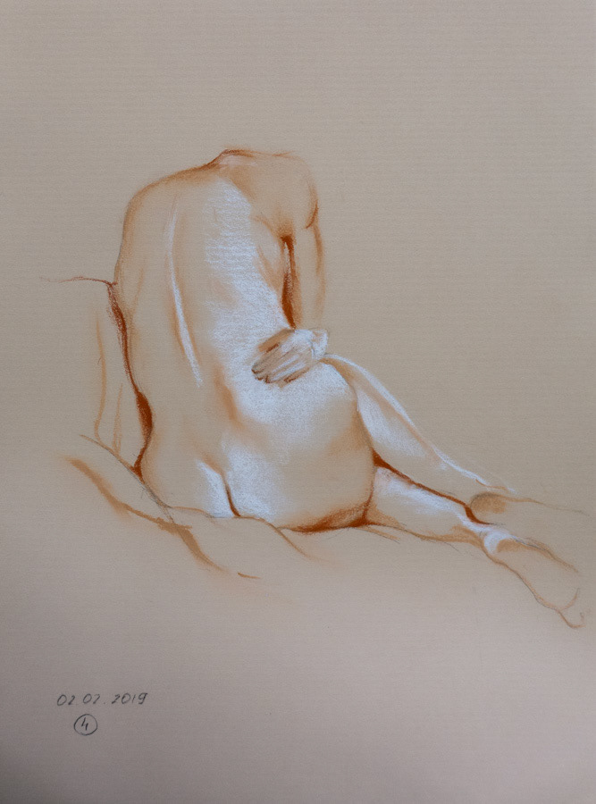 Model 11, pastel, 30 x 21 cm, 2019