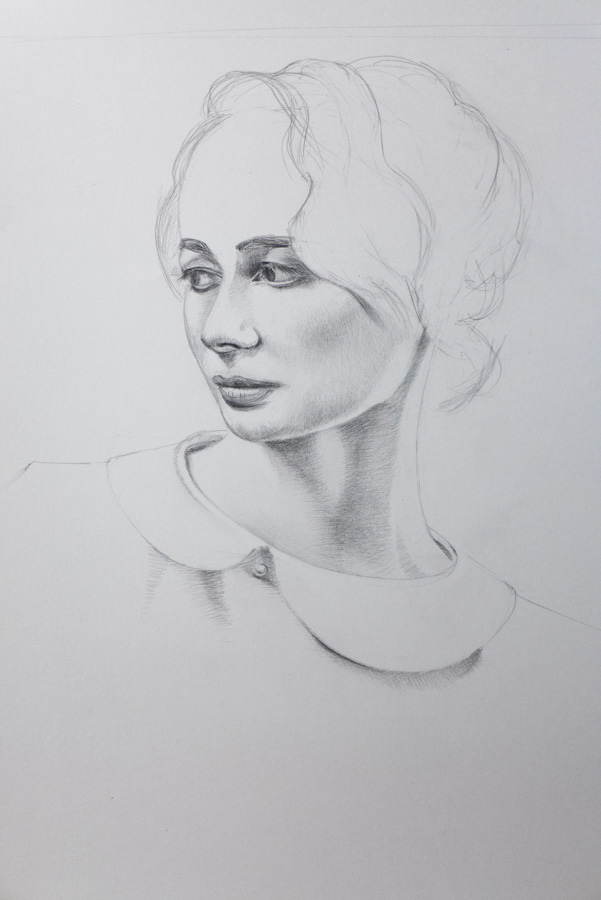 Olga, graphite pencil, 50 x 35 cm, 2019