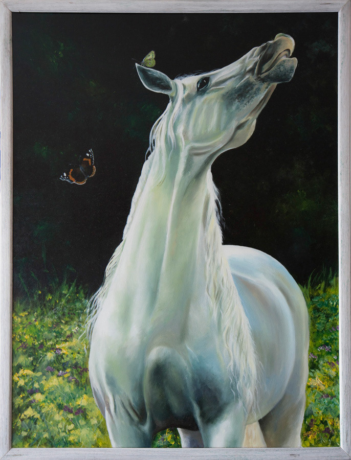 Singing Horse, oil on canvas, 100 x 70 cm, 2004