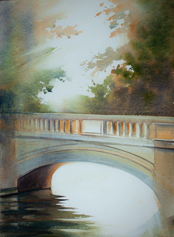 As the light slides, watercolor, 38 x 28 cm, 2025