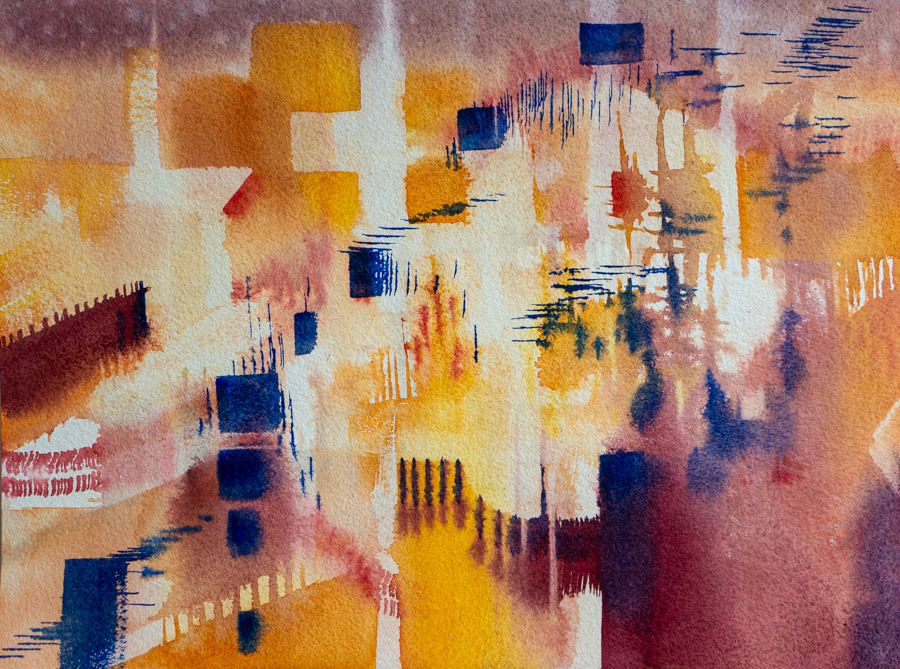 Autumn, watercolor, 28 x 38 cm, 2022