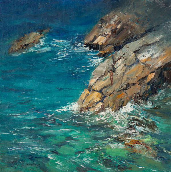 Gentle Sea, oil on canvas, 30 x 30 cm, 2013