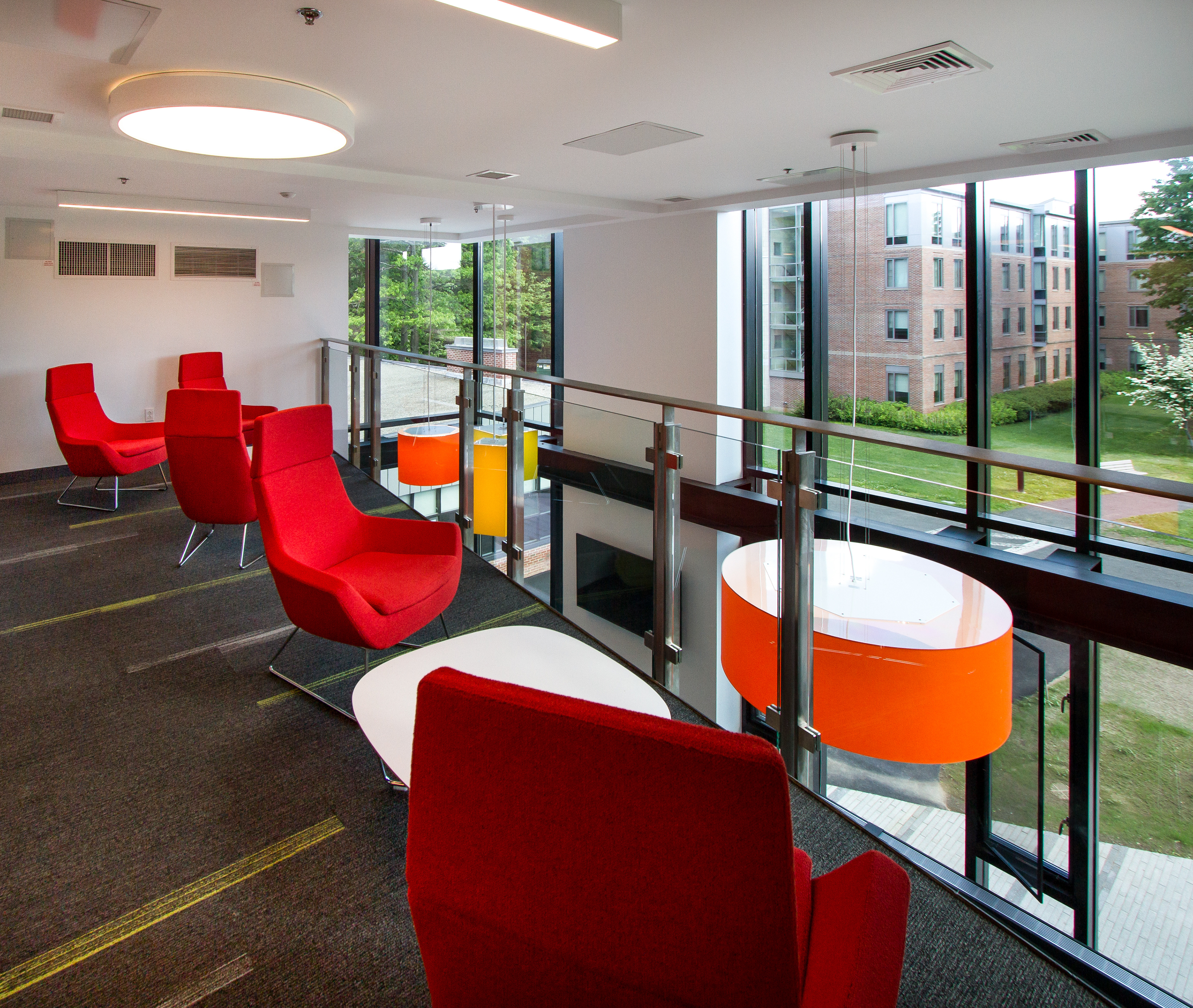 Balcony Lounge in Double-Height Space