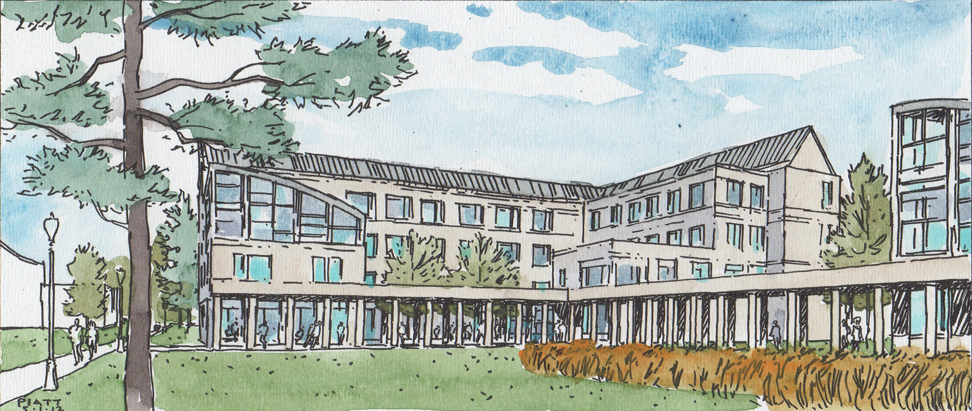 New East Campus Residence Hall Sketch