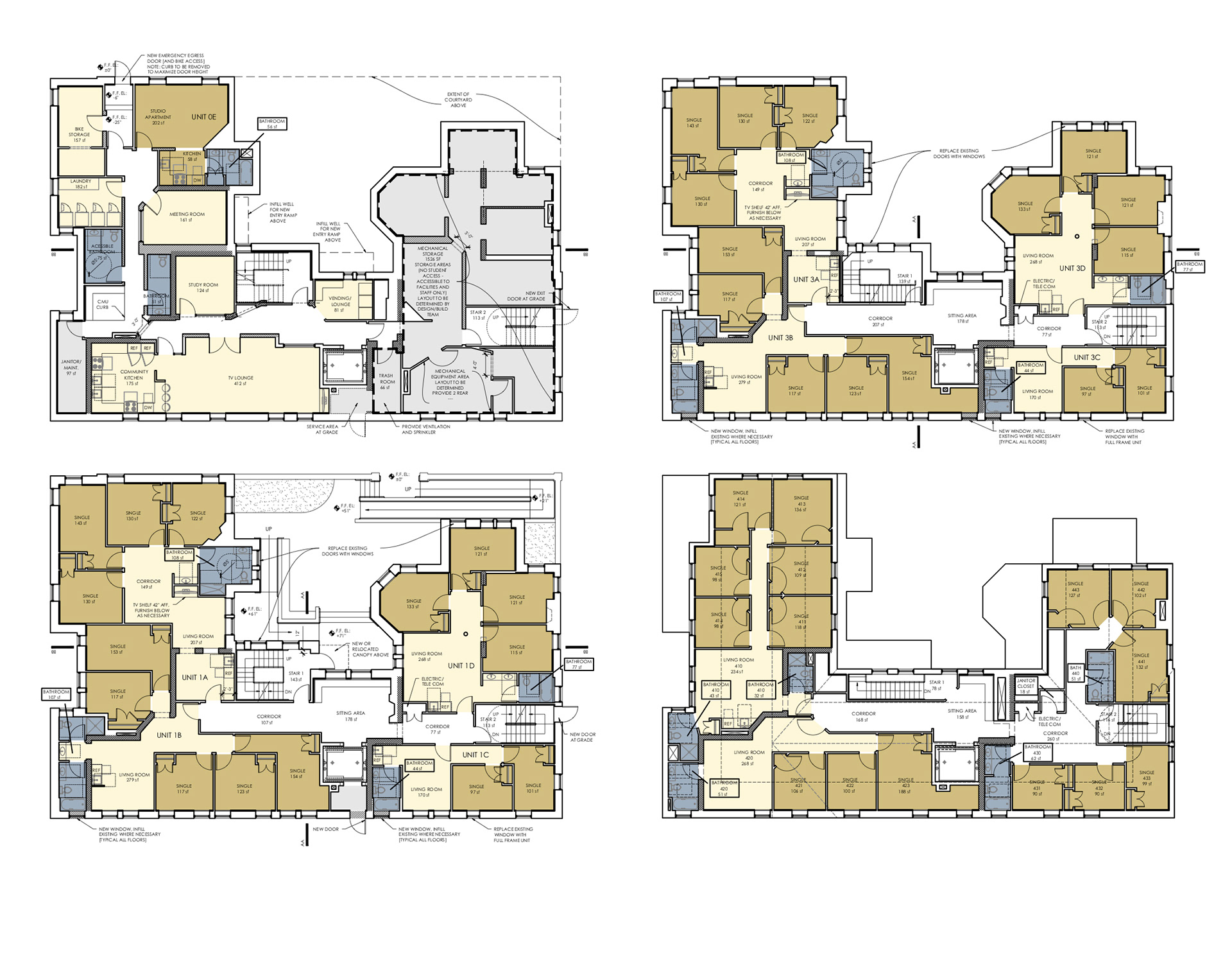Floor Plans 1-4