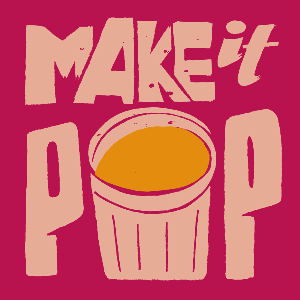 Make it pop block lettering
