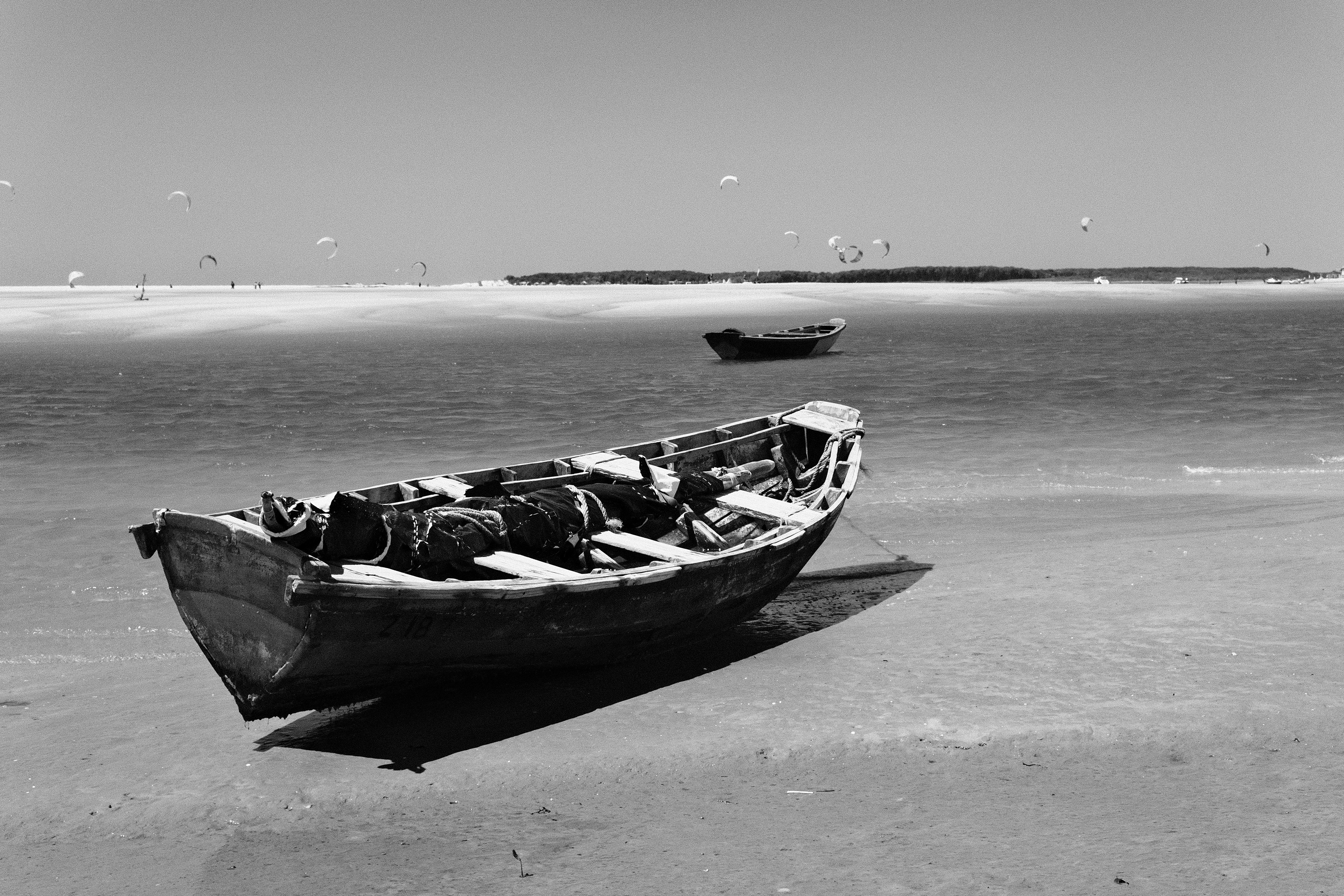 Boat at the Atins beach.