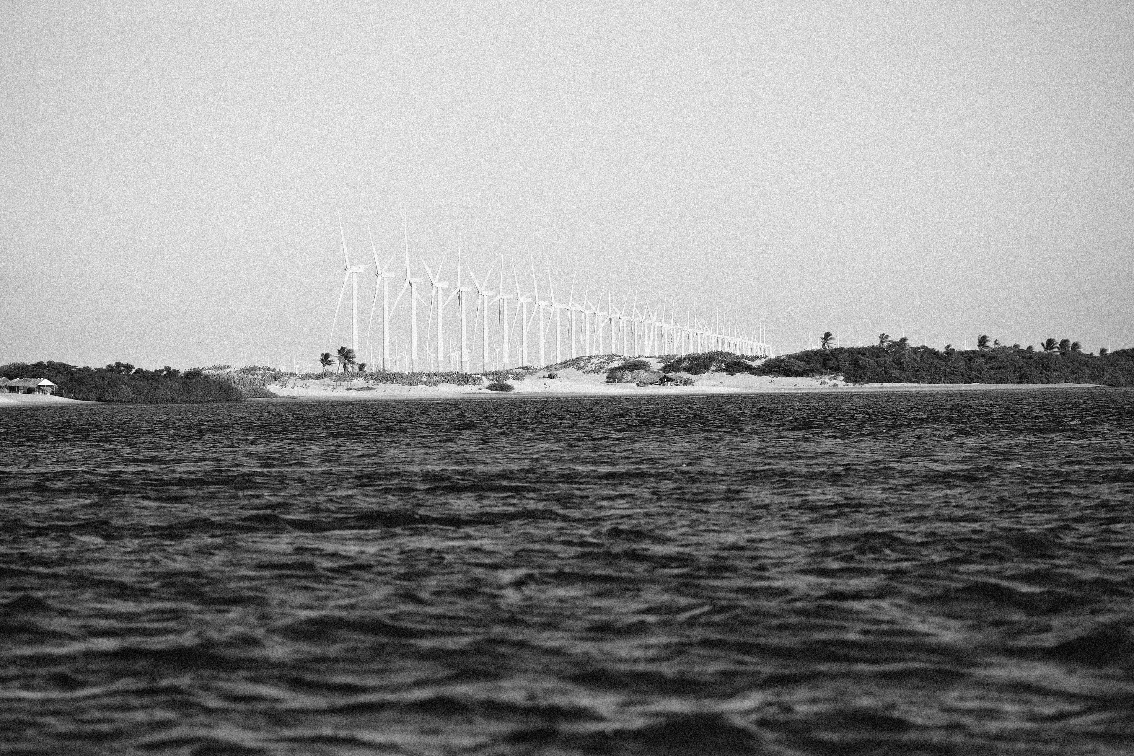 Renewable energy farm seen in what is called the 'small lençóis'.