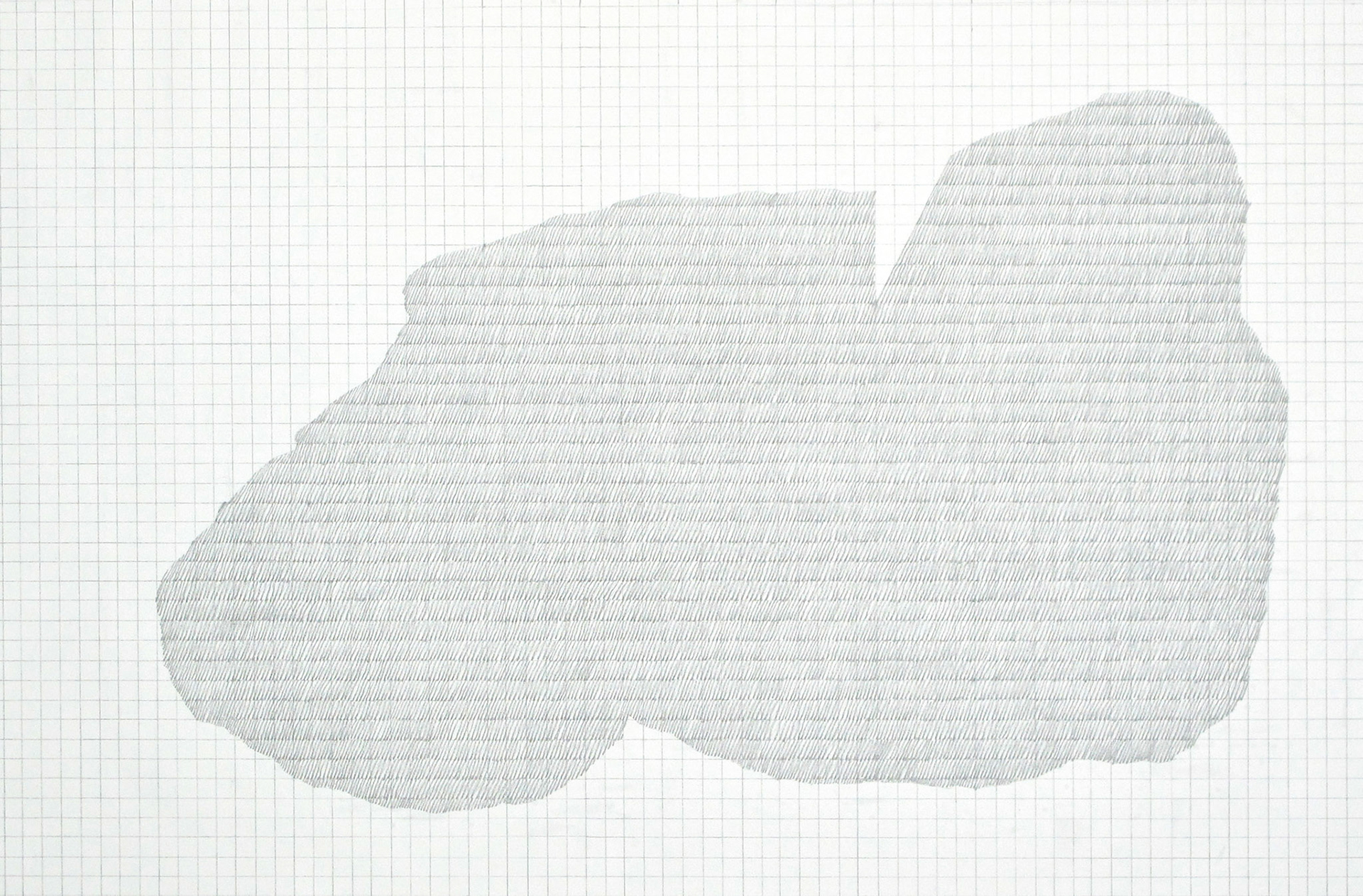 b.b. 239 cm 140 x 90, matita su tela, 2015