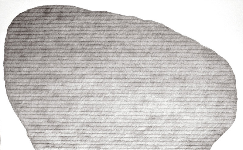 b.b. 184 cm 200 x 124, matita su tela, 2011