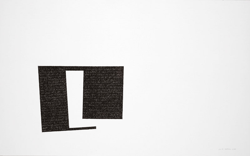 b.b. 74 cm 100 x 62, inchiostro su tela, 2008