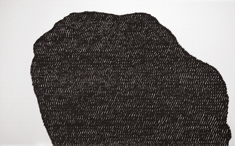 b.b. 203 cm 200 x 125, acrilico su tela, 2012