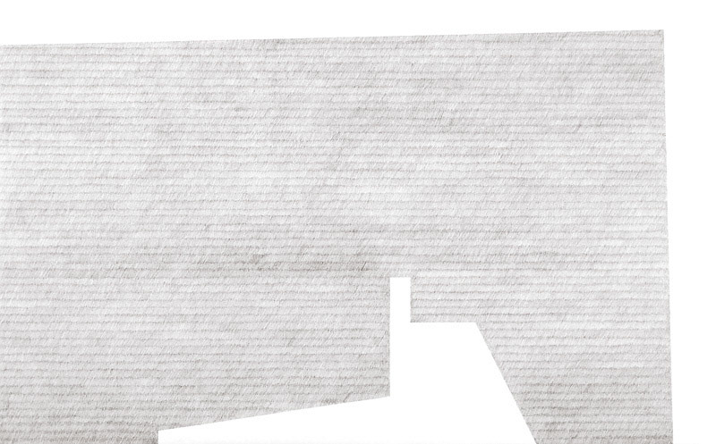 b.b. 141 cm 142 x 88, matita su tela, 2010