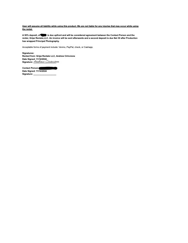 Page 3 Sample Contract