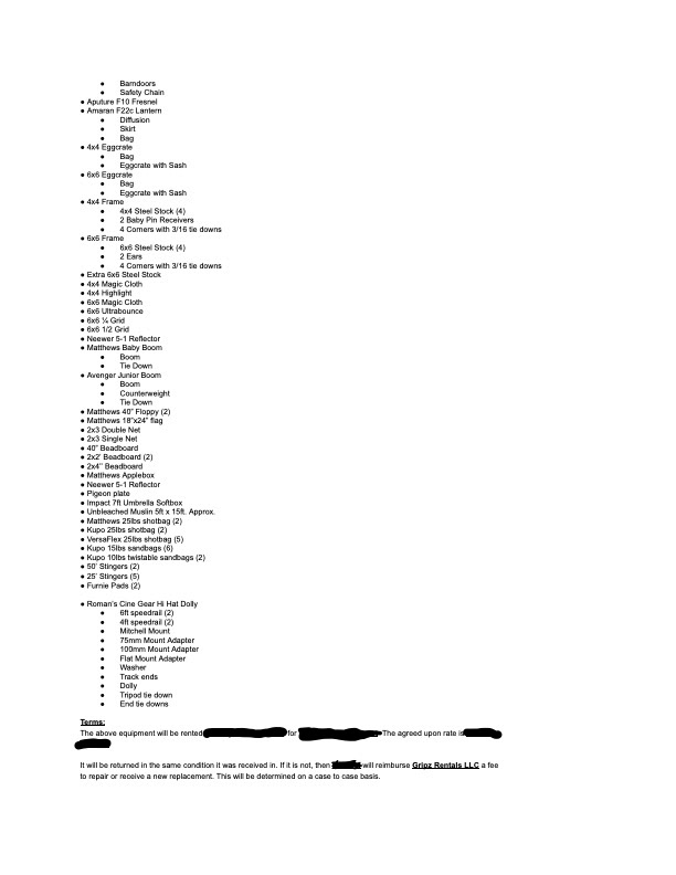 Page 2 Sample Contract