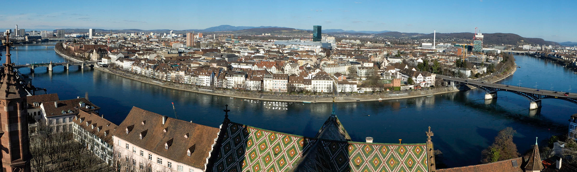 Basel Panorama vom Münster