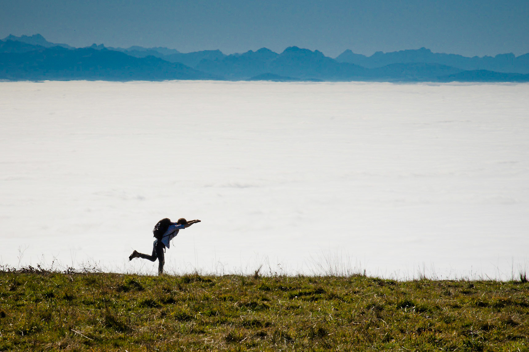 Weissenstein Abtauchen in den Nebel