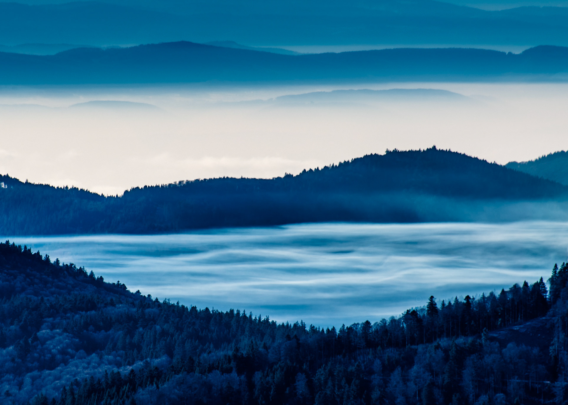 Belchen Panorama Nebelmeer