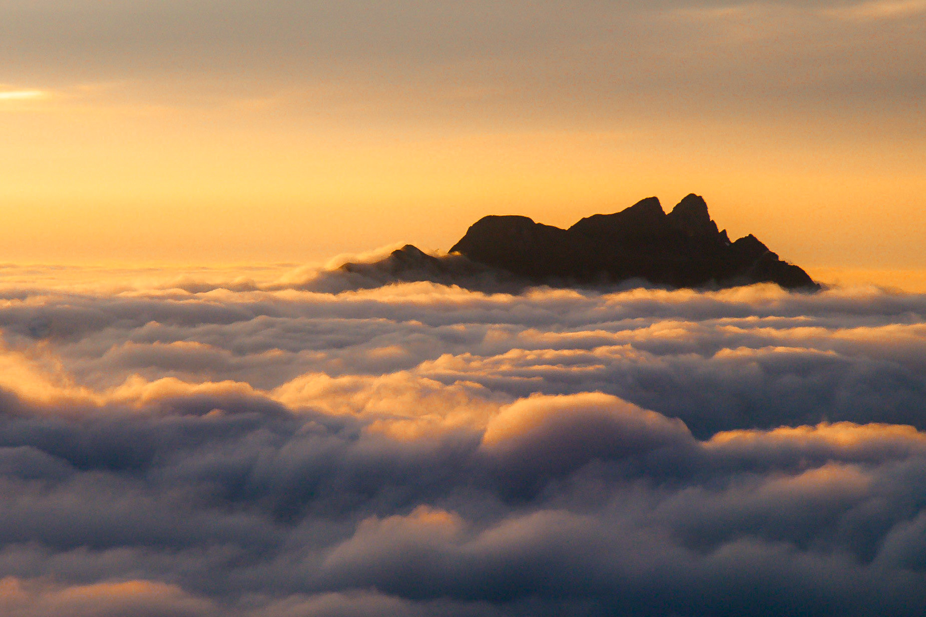 Trift, Berge in Watte