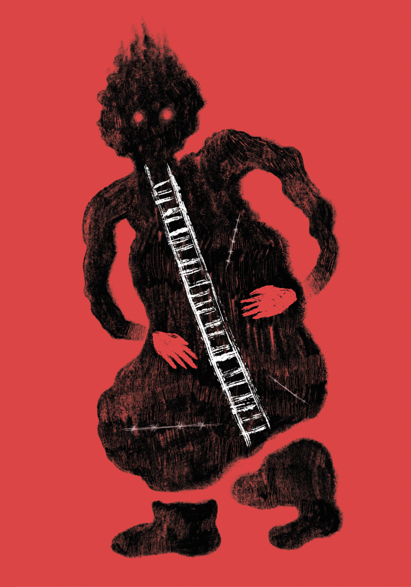 "Playground", for my poetry art book "Obłędność", 2023