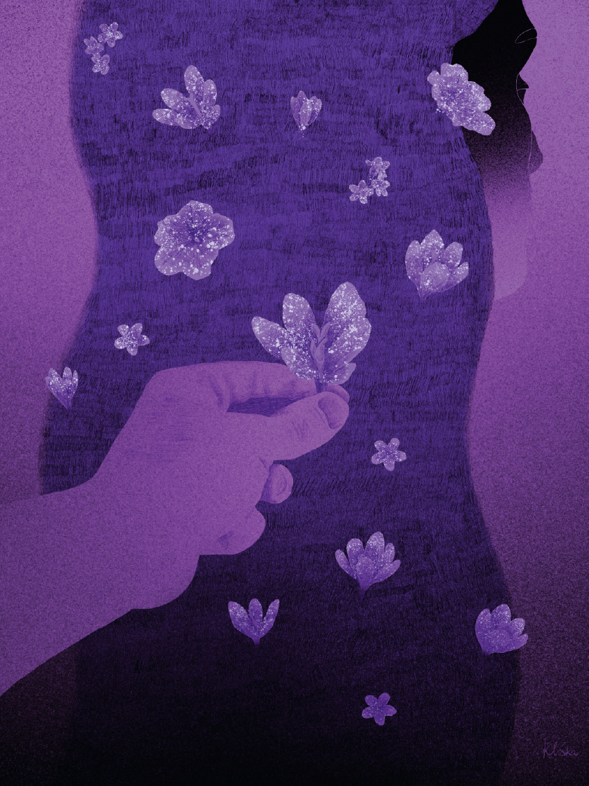 "Violet", personal illustration, 2025