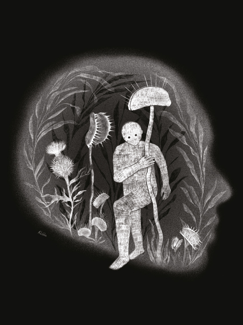 "Garden of your mind", personal illustration, 2025