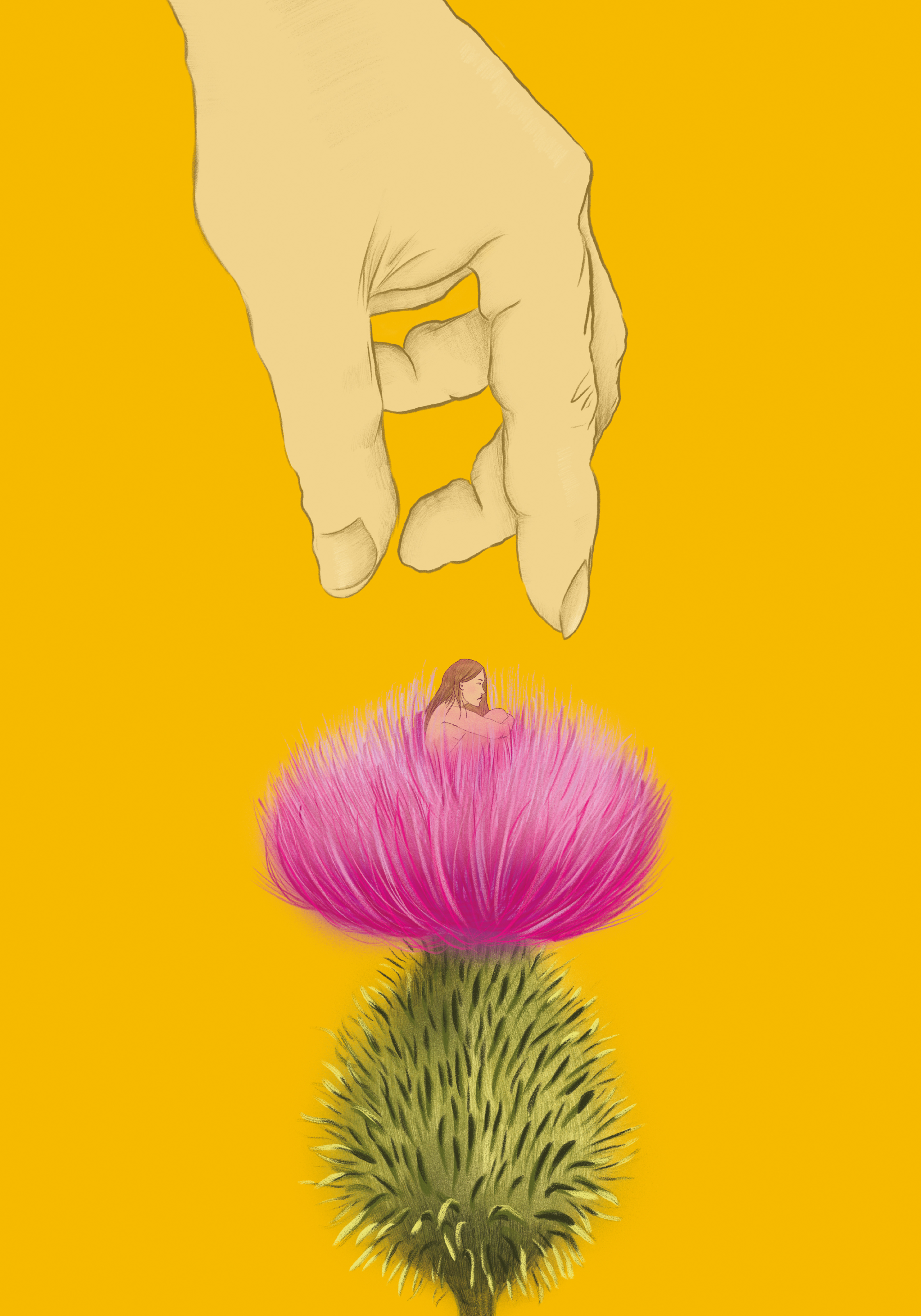 illustration for short story published in "Czas Literatury" magazine, 2026