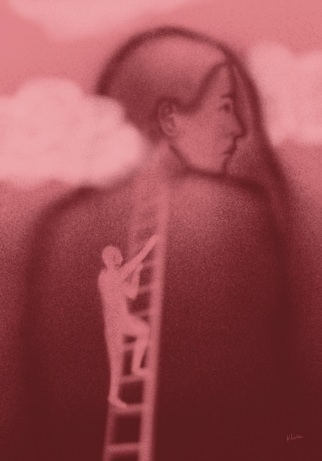 "Out of reach", personal illustration, 2025