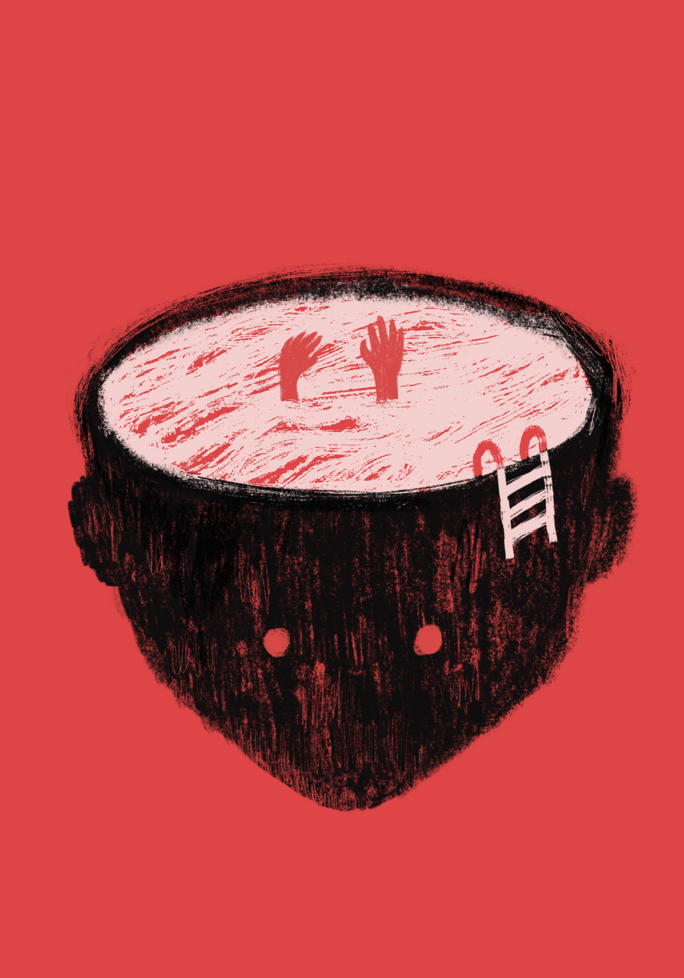 "Playground 2.0", for my poetry art book "Obłędność", 2023