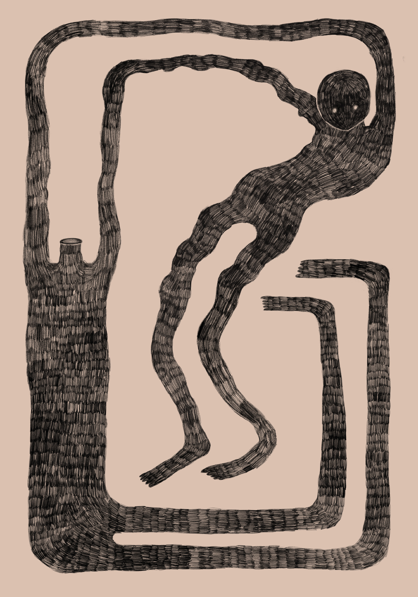 "Interlace", personal illustration, 2025