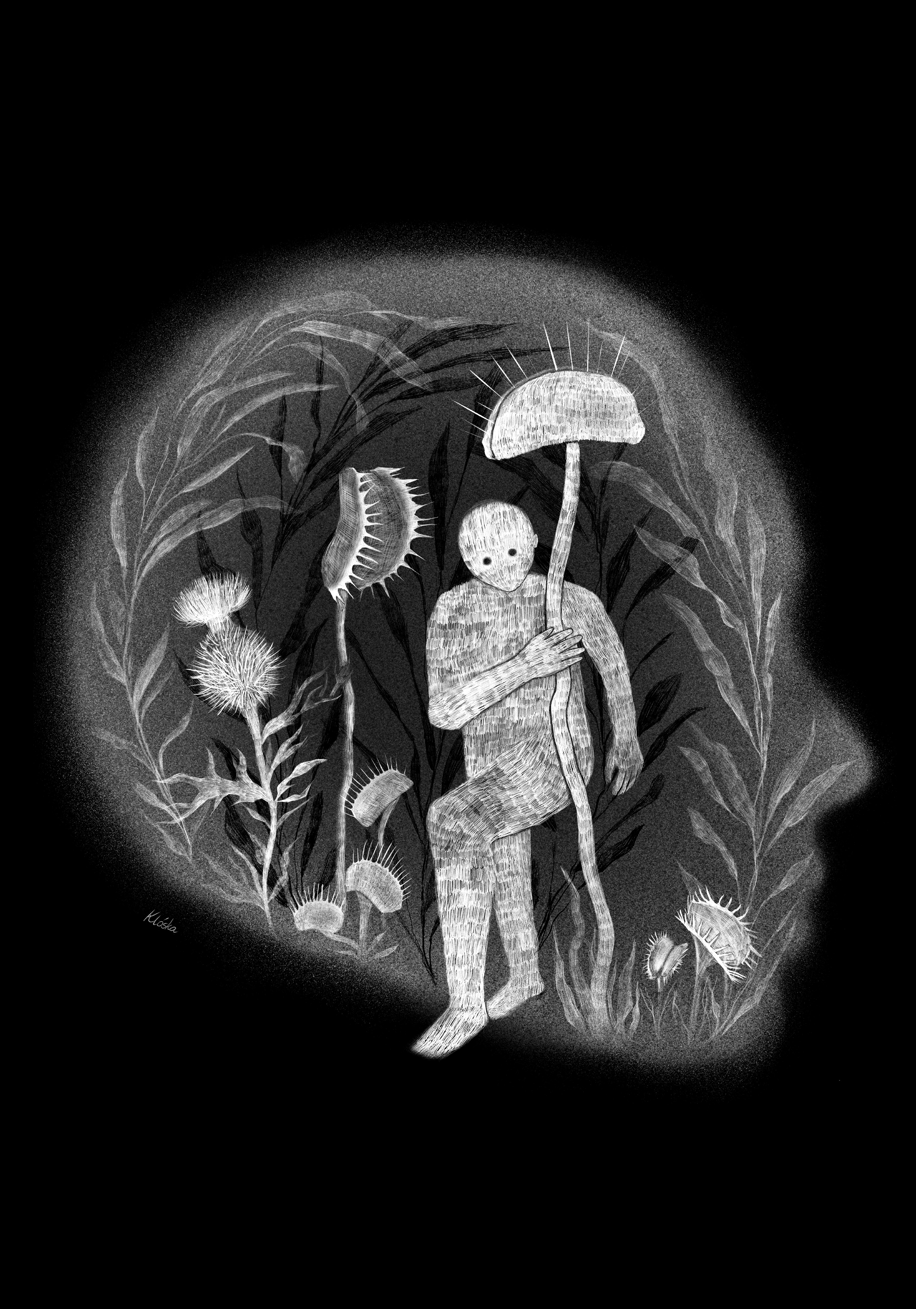 "Garden of your mind", personal illustration, 2025